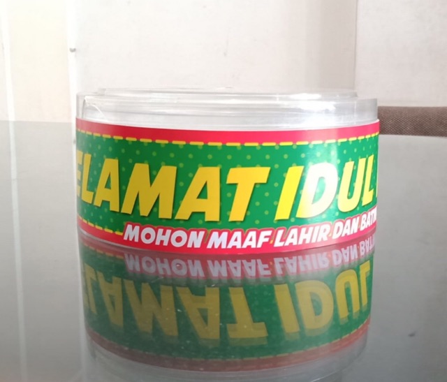 Pita Parcel Lebaran harga per 10 lembar/Pita Lebaran /Pita Idul Fitri/ Selempang parcel/ pita toples