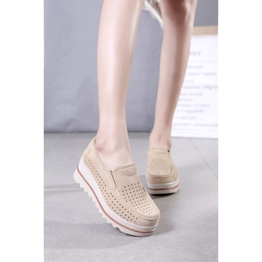 sepatu wedges wanita import tipe s78