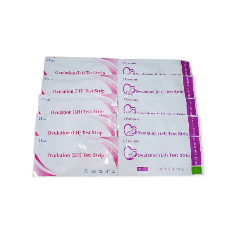 10pcs Ovulation Test Strip - Tes Masa Subur - Tes Ovulasi (campur)