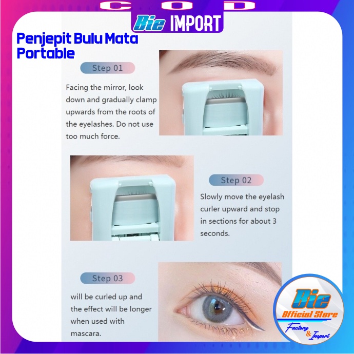 Penjepit Bulu Mata Portable Premium Impor Best Seller