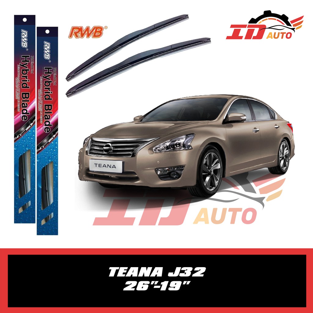 WIPER NISSAN TEANA J32 SET UKURAN 26 DAN 19 MERK RWB