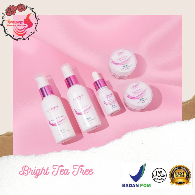 

MARWAH - BRIGHT TEA TREE / MENCERAHKAN / KULIT BERMINYAK / BERUNTUS / BEKAS JERAWAT RINGAN