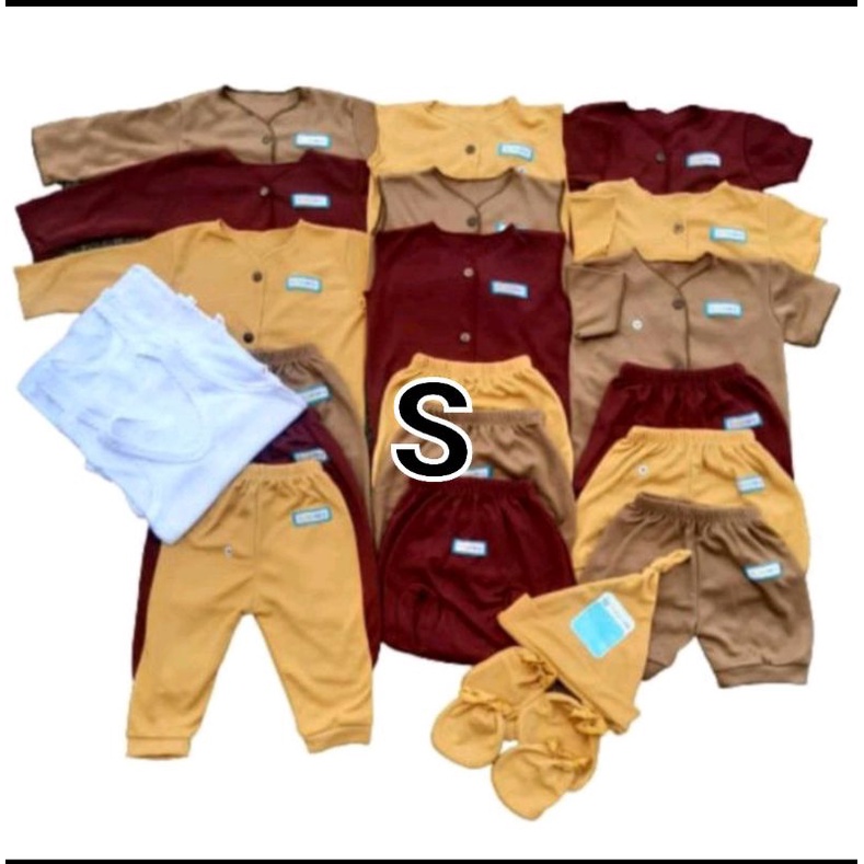 35pcs Paket Hemat Platinum Turkis Perlengkapan baju bayi celana Baru lahir, 3-6 dan 6-12 bulan kado singlet sarung tangan topi jumper bedong gurita sarung tangan  SNI promo 9.9