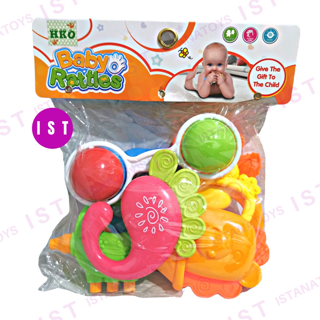 mwn.toys Mainan Baby Rattle Set Pegangan Kerincingan Bayi No Pr-17469