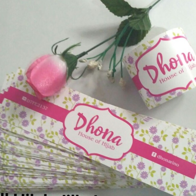 ROLL HIJAB FULL COLOR / ROLL KAOS KAKI /  FREE DESAIN /Print Roll Hijab / Cetak Label Pengikat Kerud