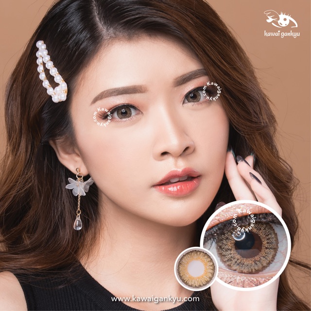 KawaiGankyu Softlens - Princess wannabe brown (1botol)