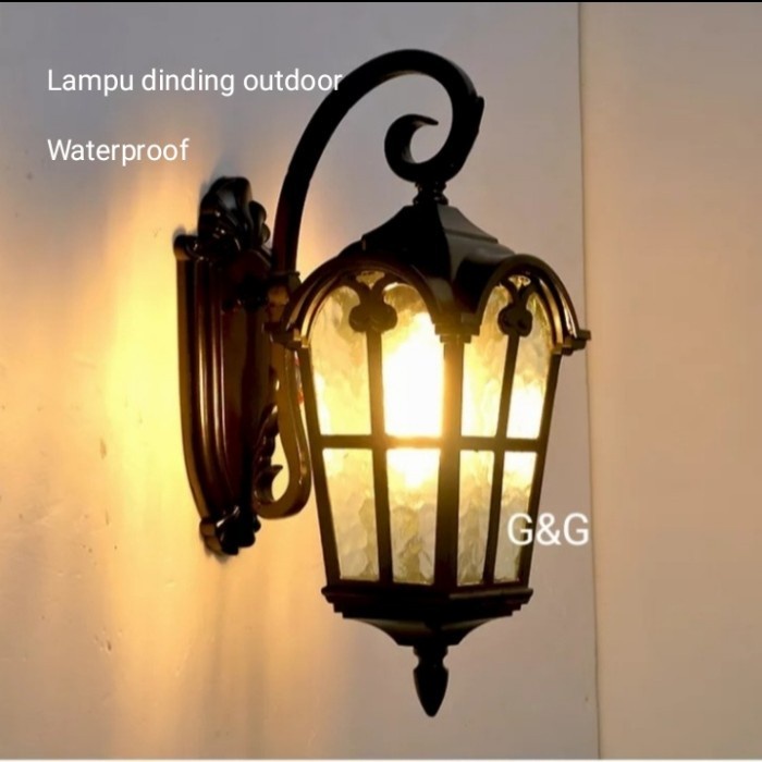 Lampu dinding outdoor/Lampu tempel/Lampu hias dinding