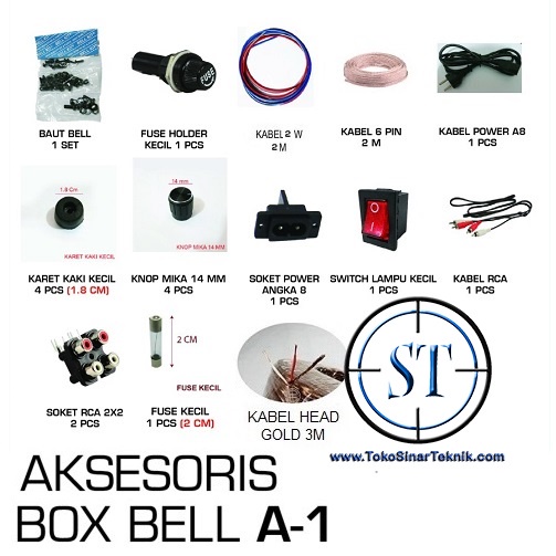 Perlengkapan Box Echo A-1 A1 Aksesoris Box BELL Echo BSX A1 A-1