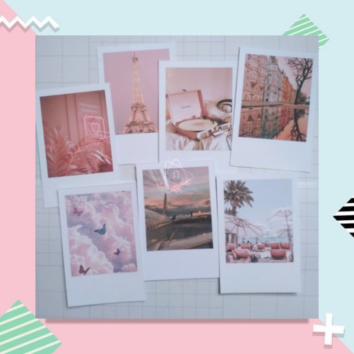 CETAK POLAROID 2R PREMIUM HITAM / PUTIH / POLAROID MINI BONUS STIKER AESTHETIC