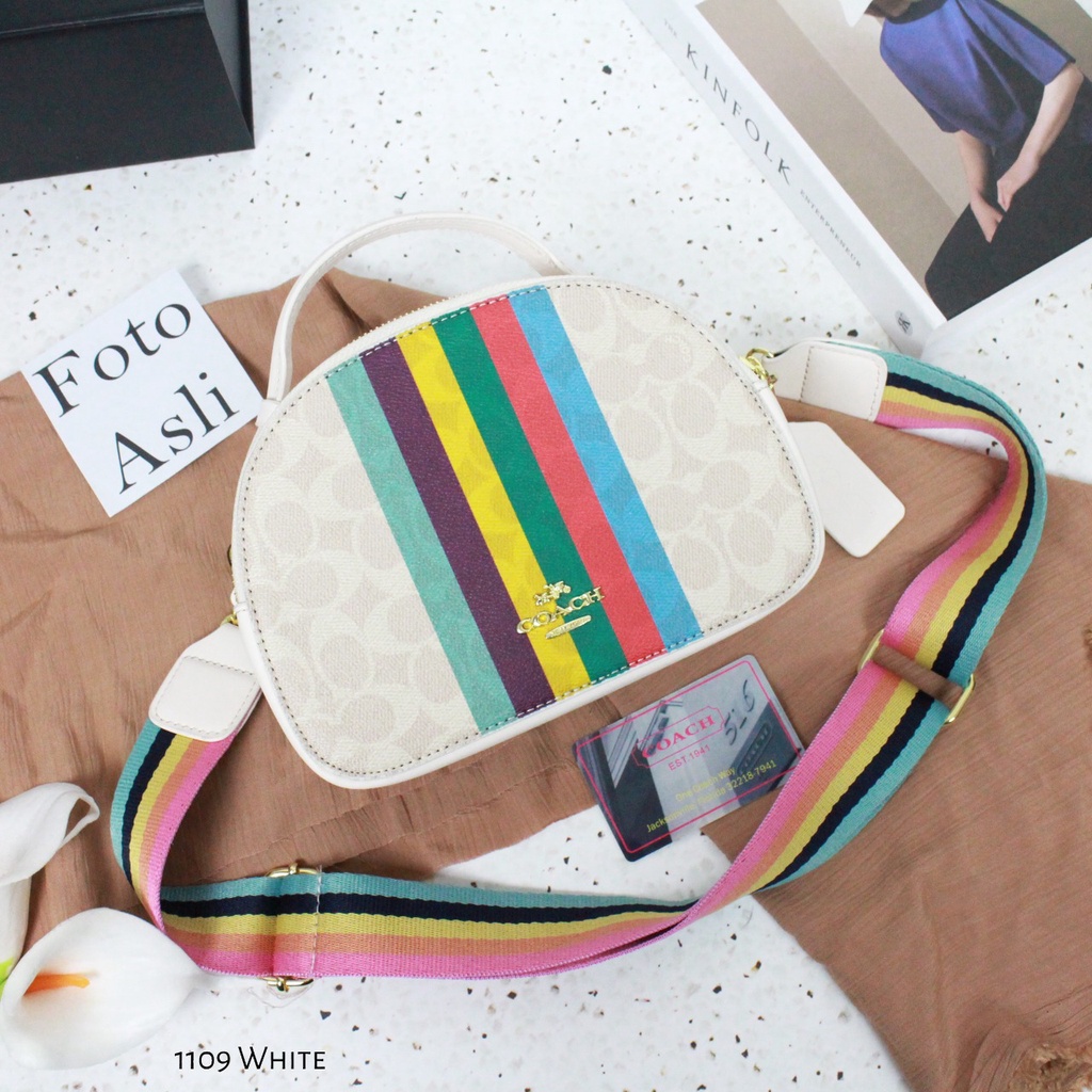 C*@ch Serena Satchel Rainbow 1109 (free bubblewrap+Dustbag)