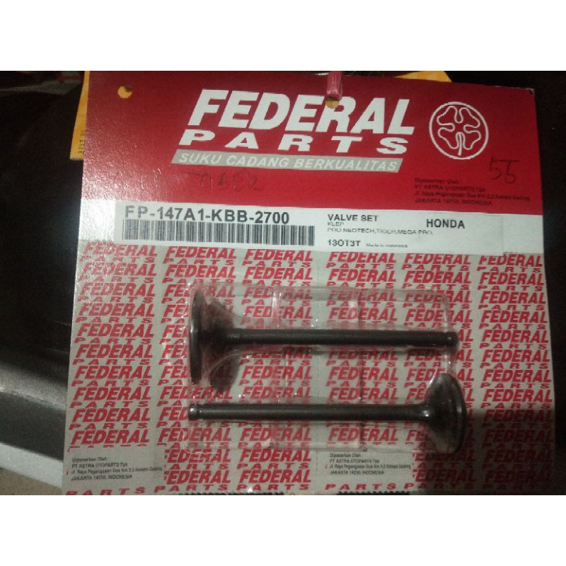 Klep set Tiger  Pro NT Mega Pro FEDERAL