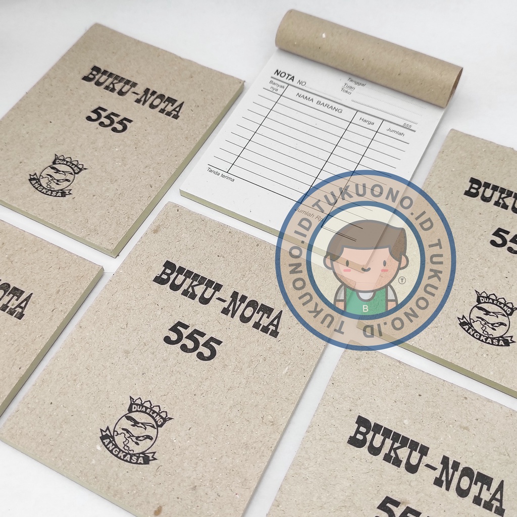 

555 Nota MINI KRAFT Kontan 2ply RANGKAP 2 | Ukuran 10x8cm | MENGGUNAKAN KARBON