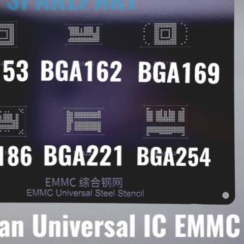 ☁ Welsolo VS02 Cetakan Universal Plat IC BGA EMMC 6in1 BGA153 BGA162 BGA169 BGA186 BGA221 BGA254 ➢