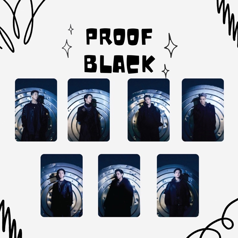 PHOTOCARD BTS PROOF VER. BLACK - Aegyolio merch