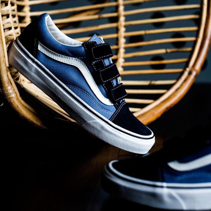 Vans Oldskool Velcro Classic  “ Navy / White “