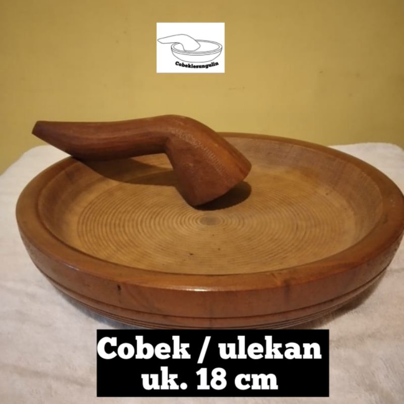 Cobek / Ulekan Ulin ukuran 18 cm