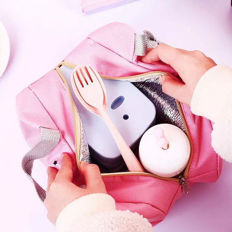 Tas Bekal Anak/Lunch Bag TAHAN PANAS Cooler Bag Kantong Bento Tas Penyimpanan kotak makanan Makan Siang serbaguna