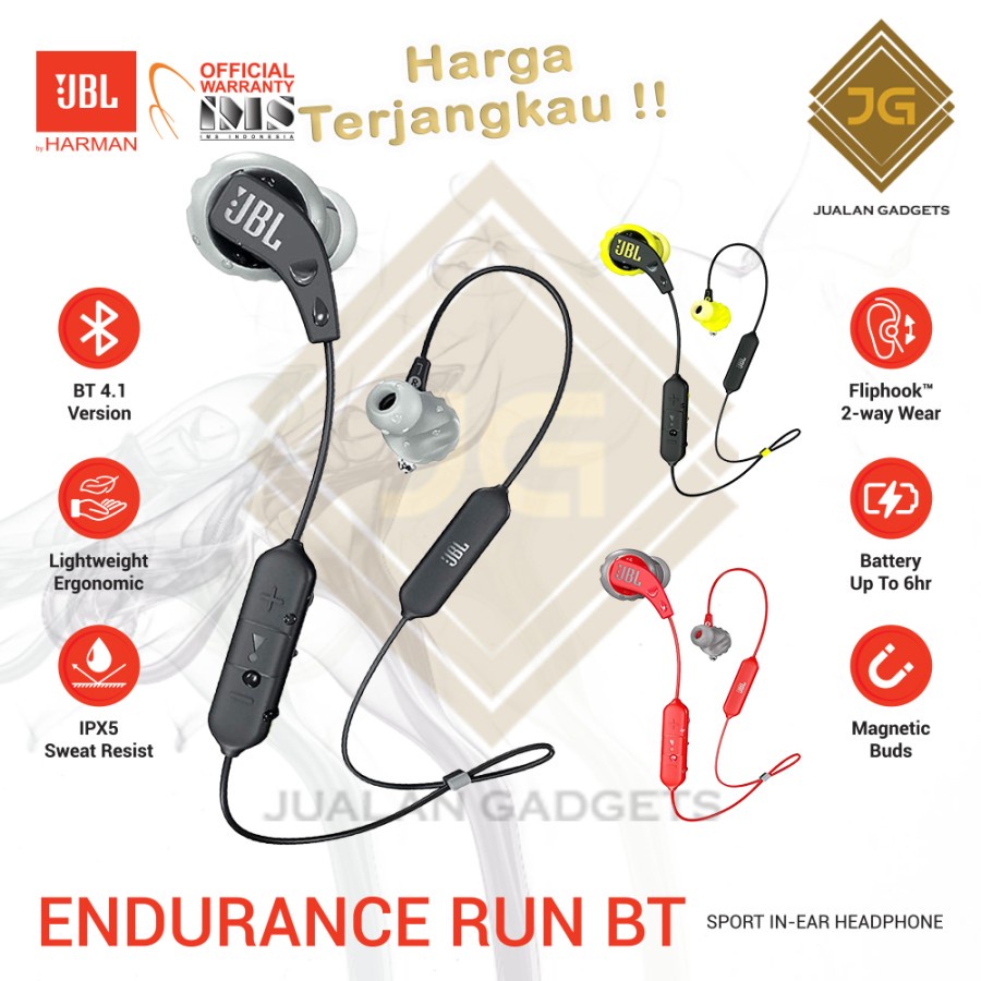 Earphone JBL Endurance Run BT - Garansi Resmi IMS