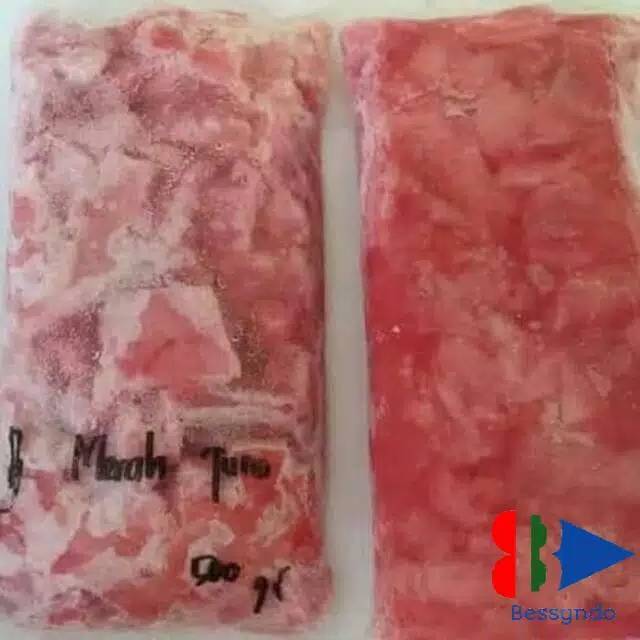 tetelan daging ikan tuna 100 gr