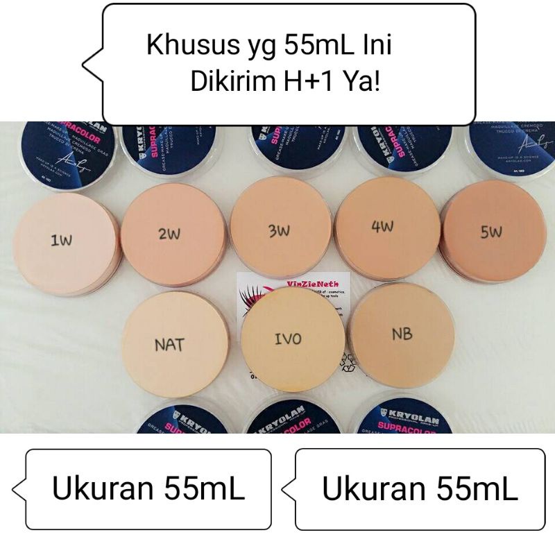 [ COD ] KRYOLAN FOUNDATION BIG 55ML BESAR SUPRACOLOR | ASLI