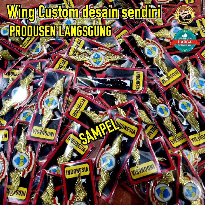 WING CUSTOM DESAIN SENDIRI ( MINIMAL ORDER 20 PCS ) ( CUSTOM )