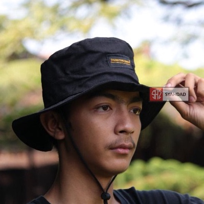 Topi rimba thanksomnia pria wanita outdoor topi gunung tali distro