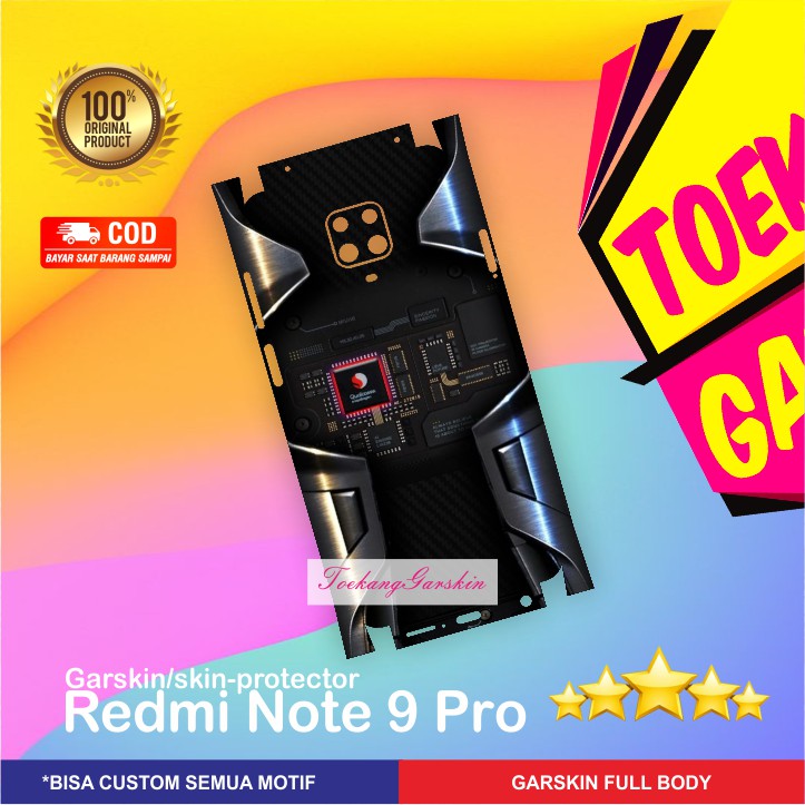 PROMO GARSKIN REDMI NOTE 9 PRO MOTIF ELEGANT SNAPDRAGON BAJA