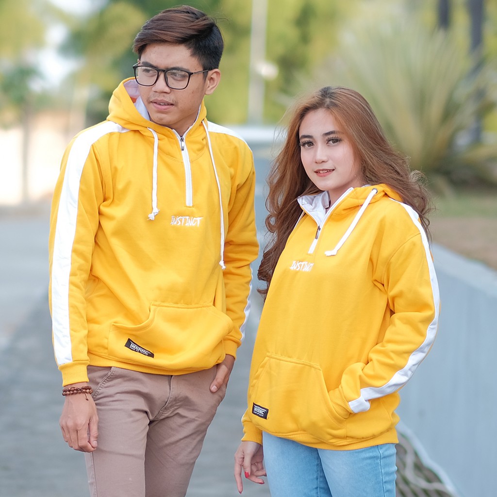 INSTINCT JAKET SWEATER HOODIE  HALF SLETING