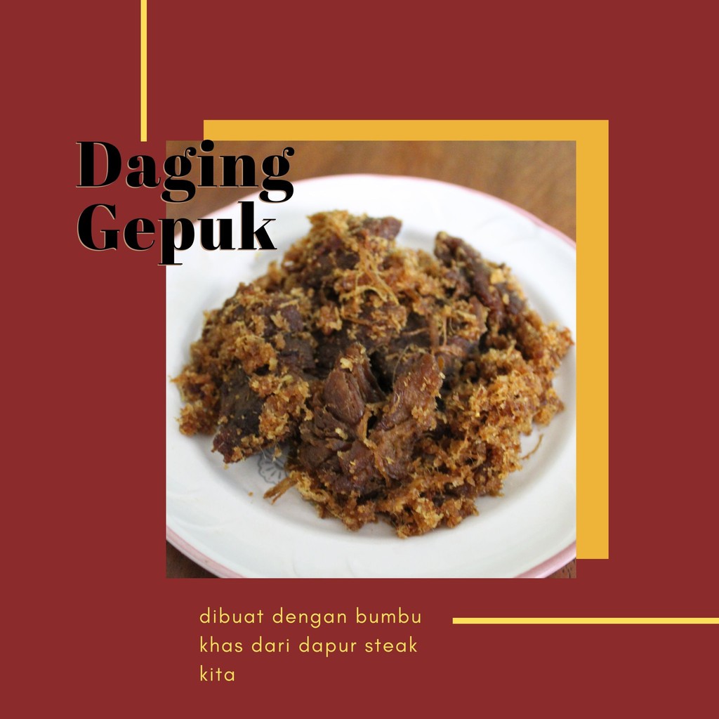 

DAGING GEPUK AYAM DAN SAPI - FROZEN FOOD - STEAK KITA