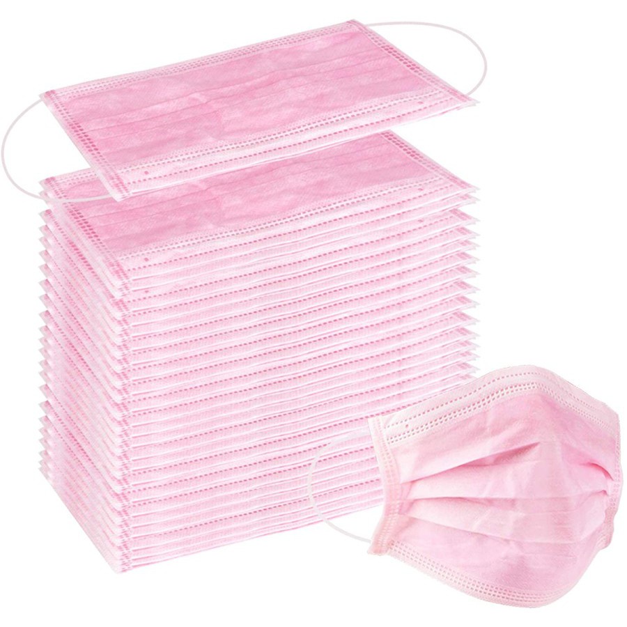 Masker Earloop 3ply Face Mask Disposable isi 50pcs/box