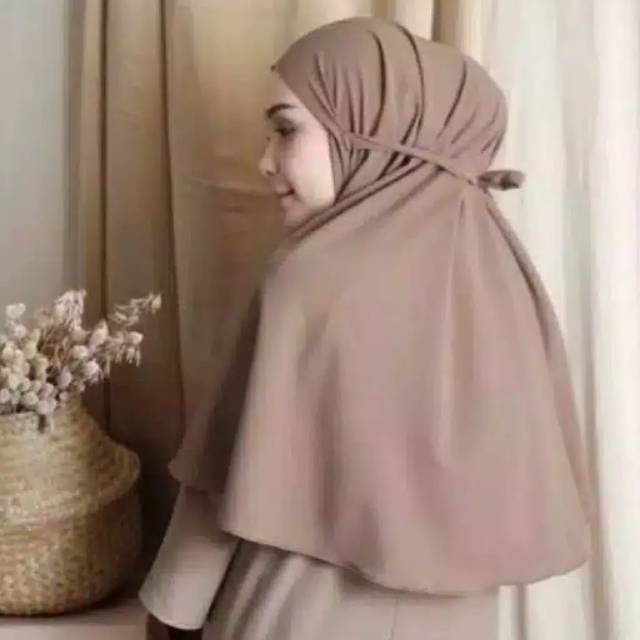 Daily hijab bargo maryam khimar instan kerudung tali