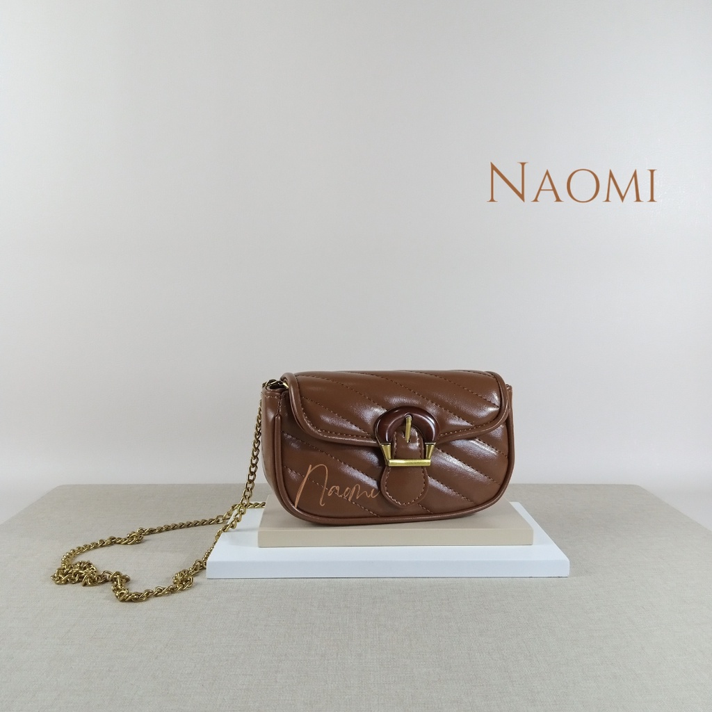 Naomi - Premium Karyl Bag Fashion Wanita - Tas Wanita selempang tali rantai - Tas PU Leather Premium murah - Naomi Bag - Tas Wanita tas pesta tas hp