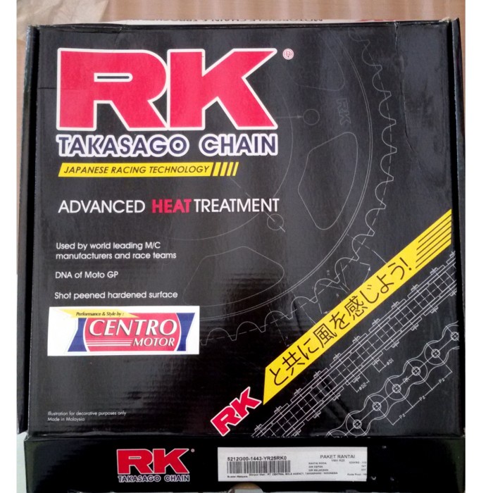 Gear set RK Takasago-Yamaha R25/MT25