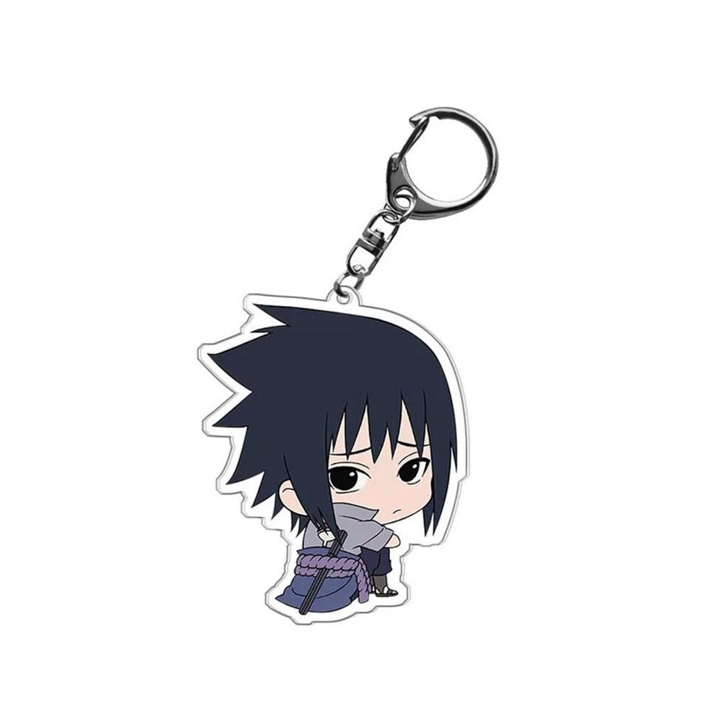 Lanfy Naruto Gantungan Kunci Untuk Anak-Anak Liontin Miniatur Anime Jepang Darah Panas Anime Acrylic Key Ring