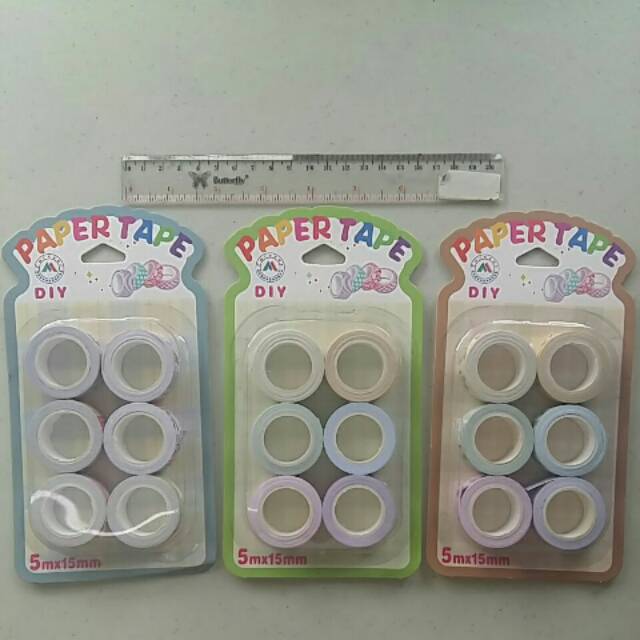 

Paper tape isi 6 untuk membuat craft kerajinan dan prakarya anak