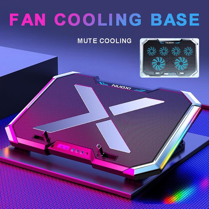 Coolingpad Cooling Pad Laptop LED RGB Q8 Gaming Cooling Pad Laptop LED / Kipas laptop lampu tatakan 