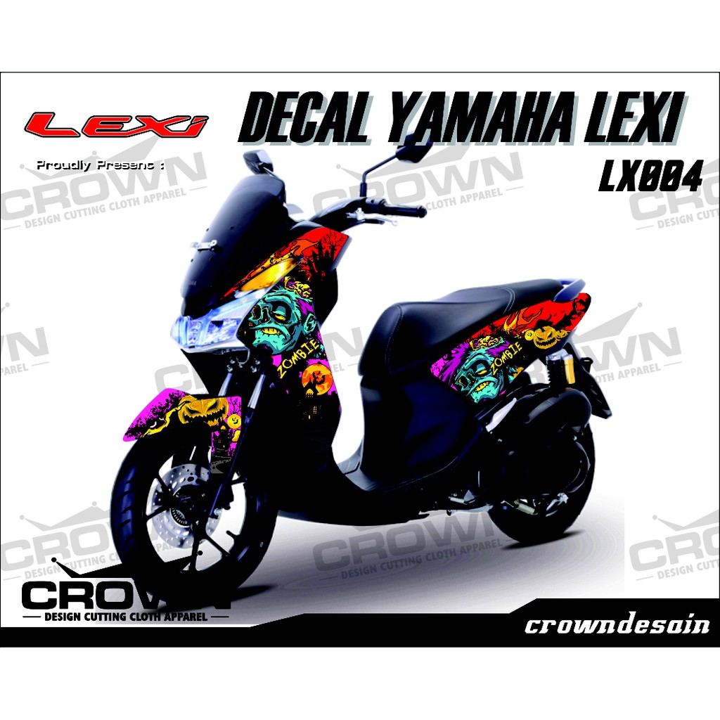Sticker Decal Yamaha Lexi Full Body Zombie Shopee Indonesia
