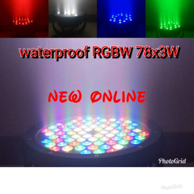 Parled waterproof / anti air 78x3watt RGBW