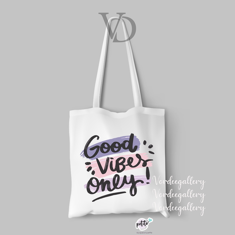 tote bag kanvas quotes of the day / tas belanja