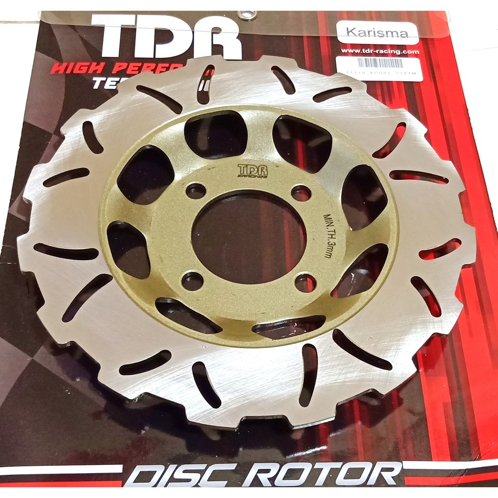 PIRINGAN TDR KARISMA CS1 FIT NEW SUPRA 125 REVO LAMA DISK CAKRAM FRONT TDR RACING ORIGINAL 220MM