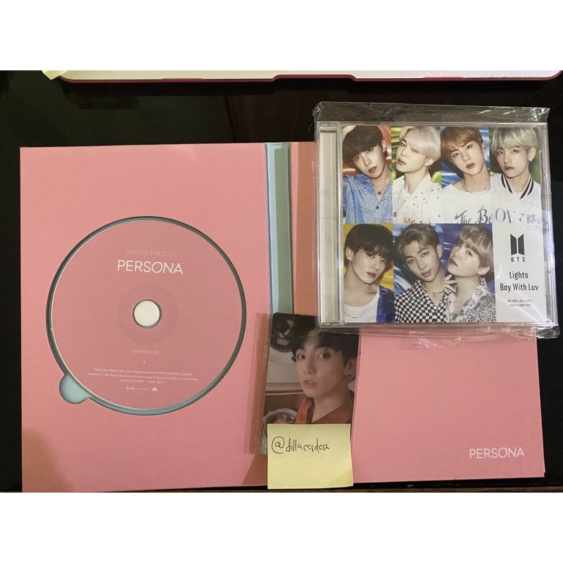 (BOOKED) FULLSET ALBUM PERSONA BTS UNSEALED FULLSET PC JUNGKOOK ALBUM JAPAN ONLY LIGHT/BOY WITH LUV