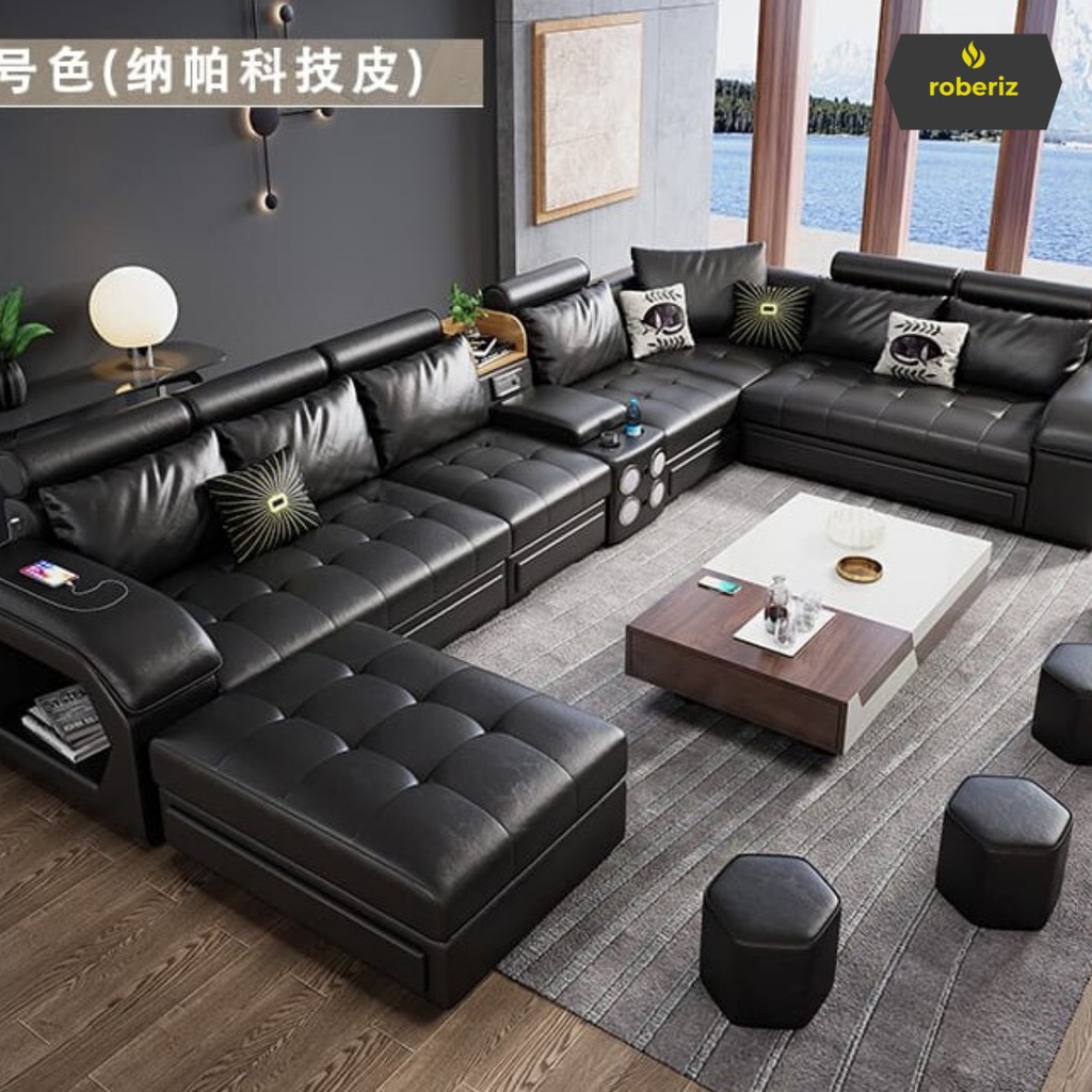  U28 SOFA  RUANG TAMU MODERN U  JUMBO Shopee Indonesia