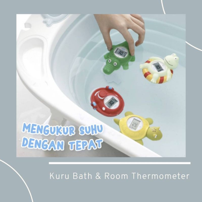 KURU Baby Bath &amp; Room Thermometer  Termometer Mandi Anak