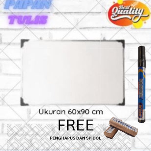 

PAPAN TULIS/ WHITE BOARD DUA SISI SPIDOL DAN KAPUR 60 X 90 CM