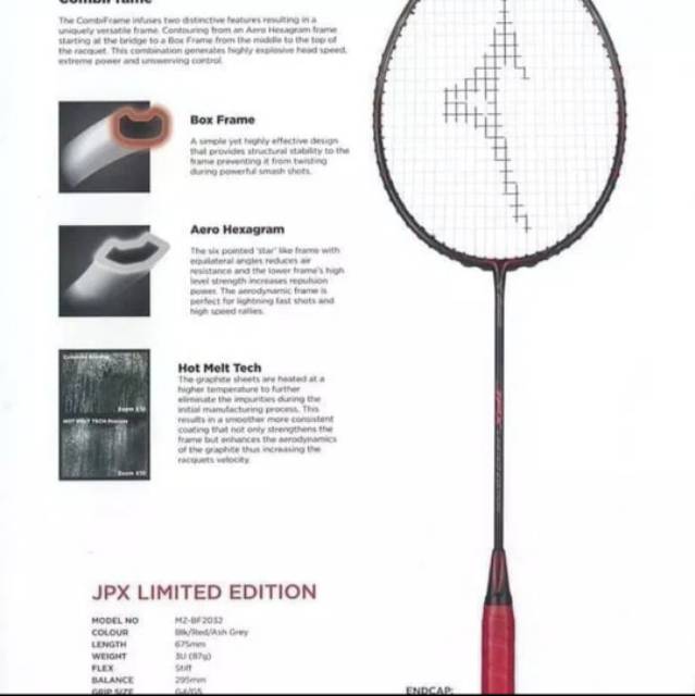 raket badminton mizuno