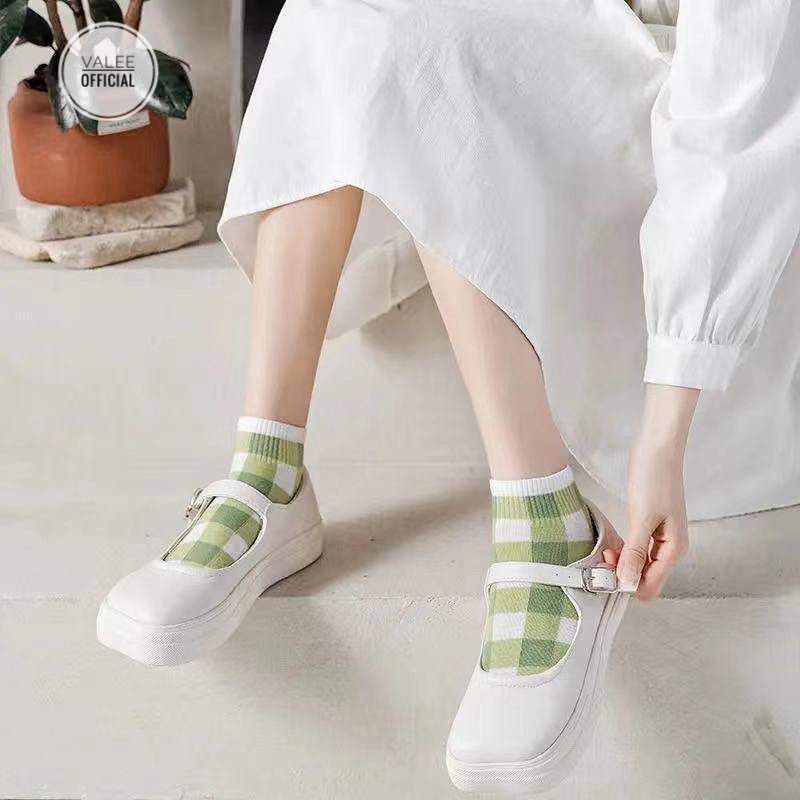 Kaos Kaki Wanita Colorful Set 5 pcs Women Socks