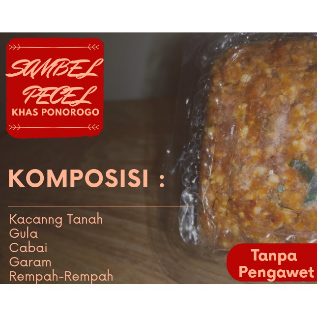 

Sambal/Sambel Pecel Bumbu Kacang Pedas/Sedang Resep Asli Ponorogo