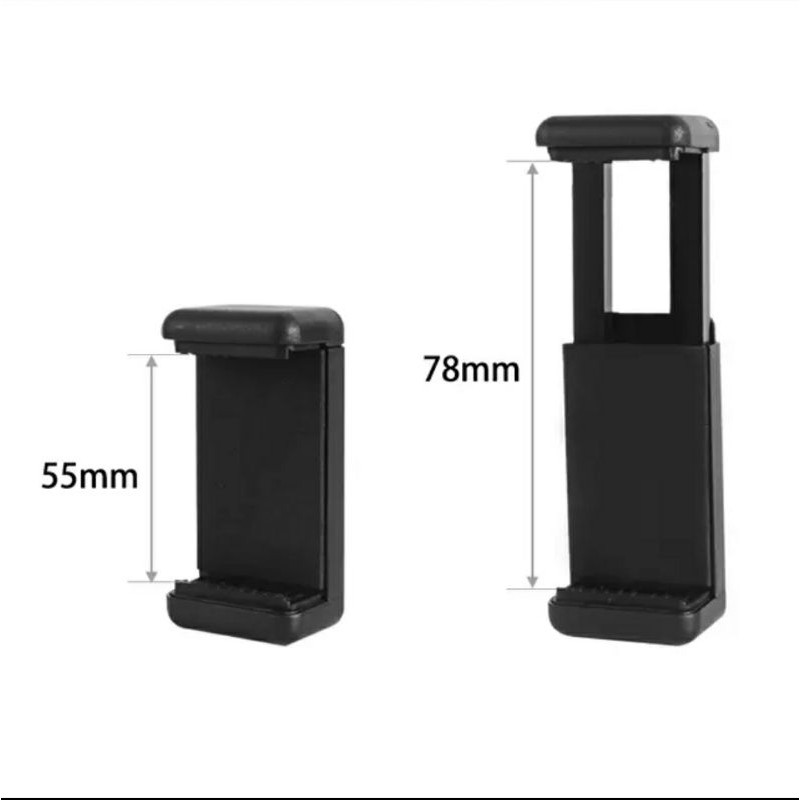 dual port phone U holder 2 lubang holder hp tripod universal HOL10