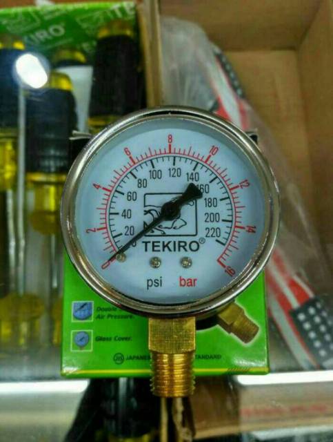 Tekiro Pressure gauge 6 bar, 10 bar, 16 bar dan 25 bar