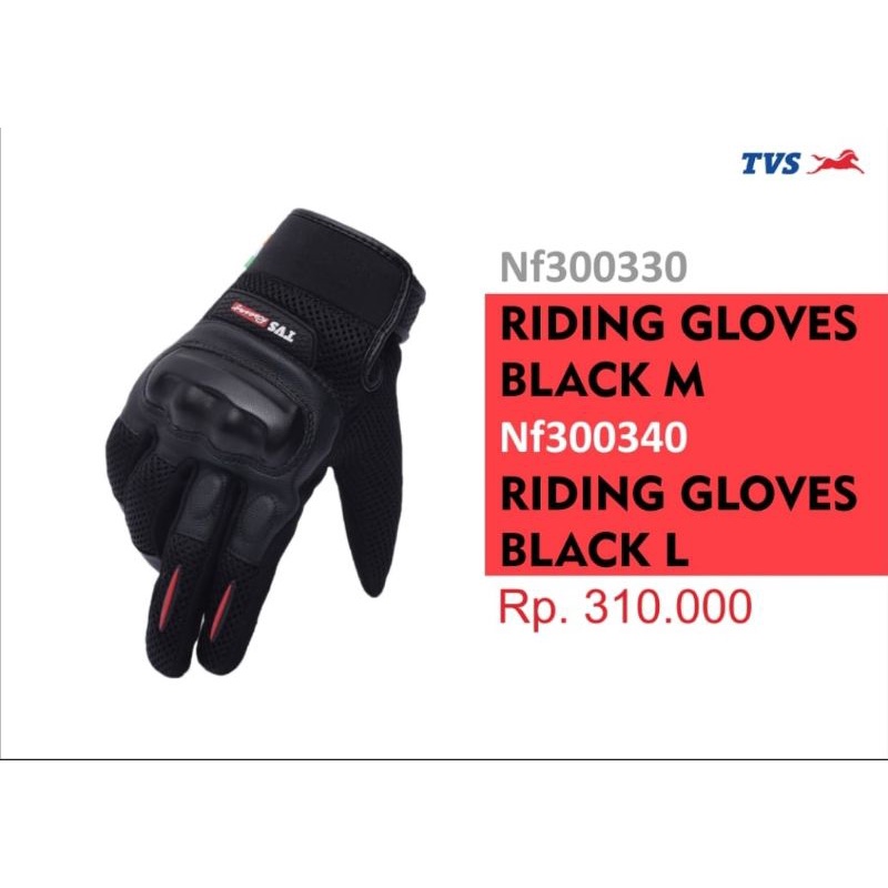 Riding Gloves/Sarung Tangan Motor TVS ori